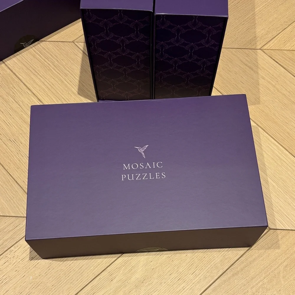 Set of 5 Purple Boxes